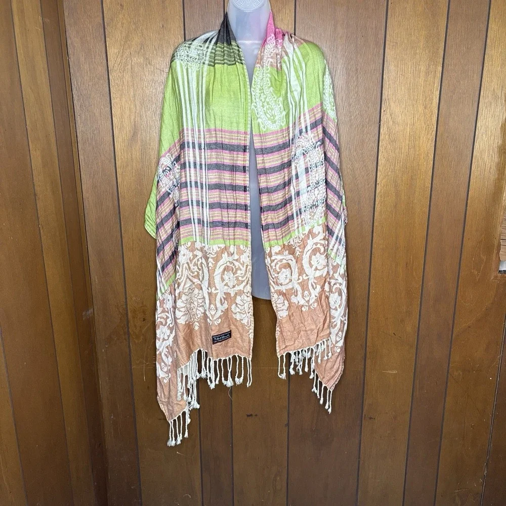 VTG Tibet Handloom Yak Wool Shawl Scarf 80